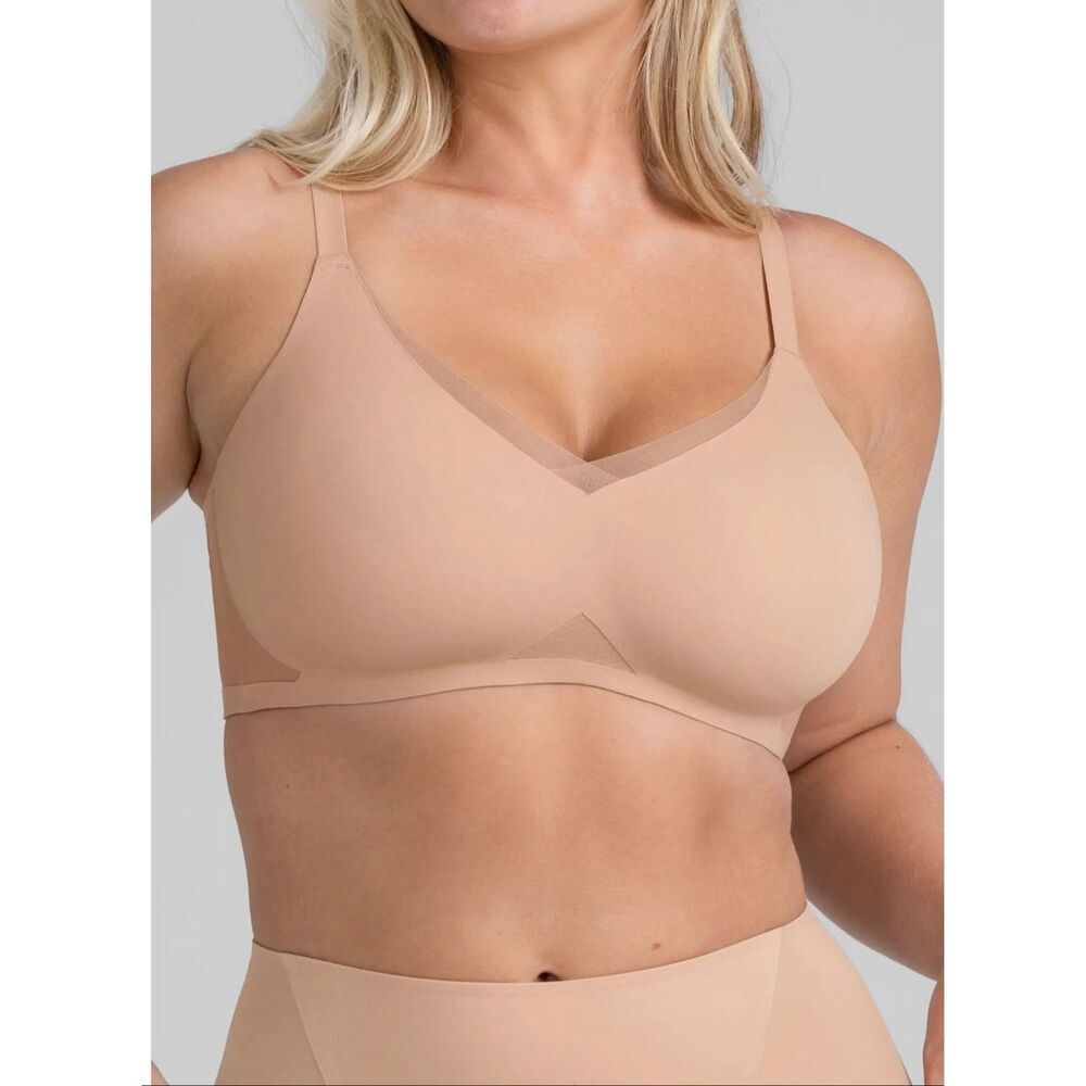 HoneyLove XL Liftwear Crossover Bra Wireless Sand